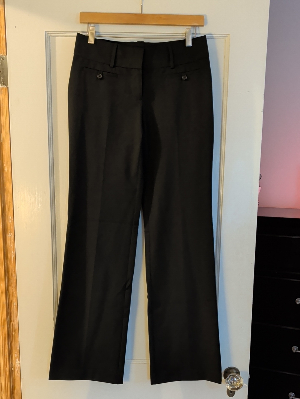 LOFT Black Marisa Tailored Trousers, Sz 0